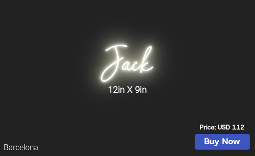 CUSTOM NEON SIGN FOR Klafshar