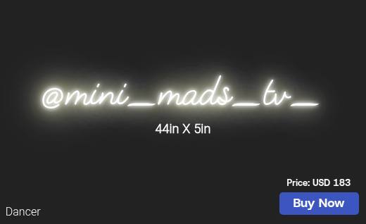 CUSTOM NEON SIGN FOR Jdjmadison