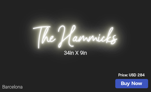 CUSTOM NEON SIGN FOR Ghammick96