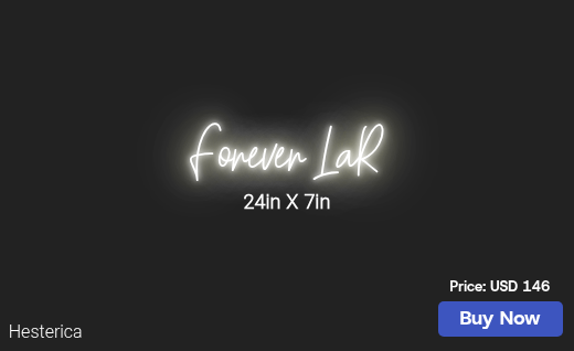 CUSTOM NEON SIGN FOR Larontea