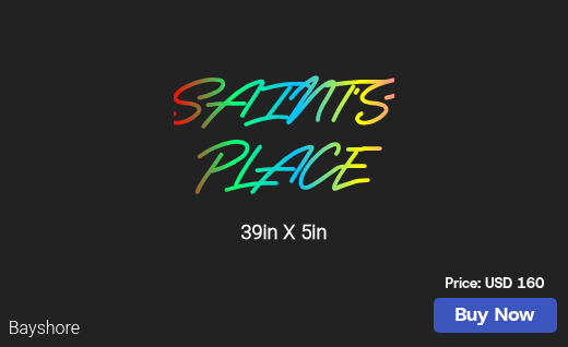 CUSTOM NEON SIGN FOR Saint3080