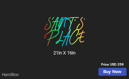 CUSTOM NEON SIGN FOR Saint3080