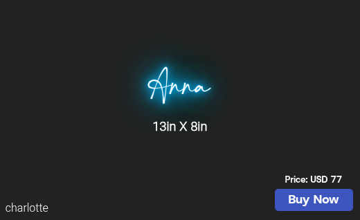 CUSTOM NEON SIGN FOR Alaws0628