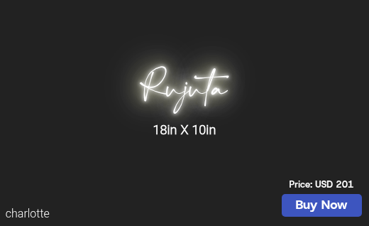 CUSTOM NEON SIGN FOR Ruju