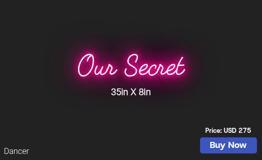CUSTOM NEON SIGN FOR Info