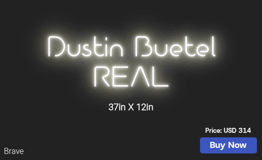 CUSTOM NEON SIGN FOR Dustinbuetel
