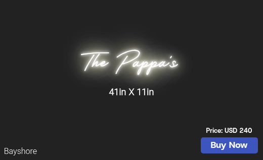 CUSTOM NEON SIGN FOR Mattpappa