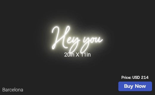 CUSTOM NEON SIGN FOR Lcm0709