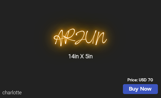 CUSTOM NEON SIGN FOR Navyasripadala25