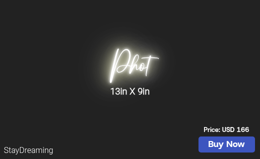 CUSTOM NEON SIGN FOR Awelt