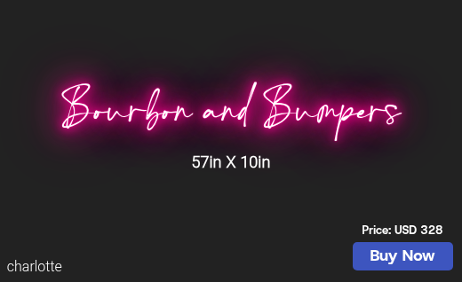 CUSTOM NEON SIGN FOR Brewer524