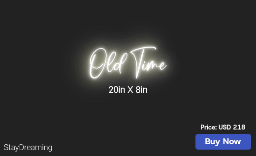 CUSTOM NEON SIGN FOR Oldtimephotospf