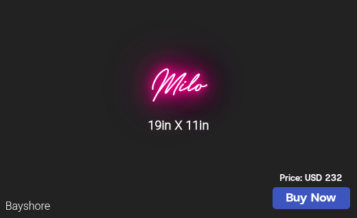 CUSTOM NEON SIGN FOR Evm1013