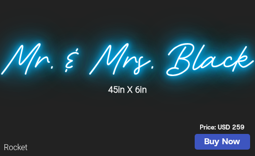 CUSTOM NEON SIGN FOR Marisa Berriosstrader