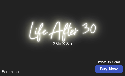 CUSTOM NEON SIGN FOR Natazha Feliciano