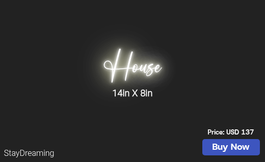 CUSTOM NEON SIGN FOR Houseofsilkandscandal