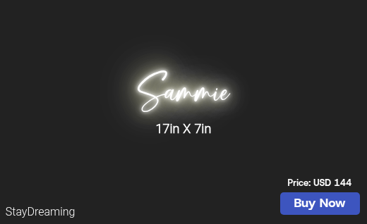 CUSTOM NEON SIGN FOR Mzshalog
