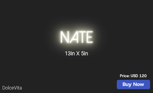 CUSTOM NEON SIGN FOR Mandigates