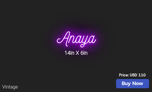 CUSTOM NEON SIGN FOR Nimisha Aggarwal2
