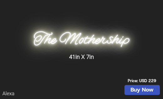 CUSTOM NEON SIGN FOR Mcalozza