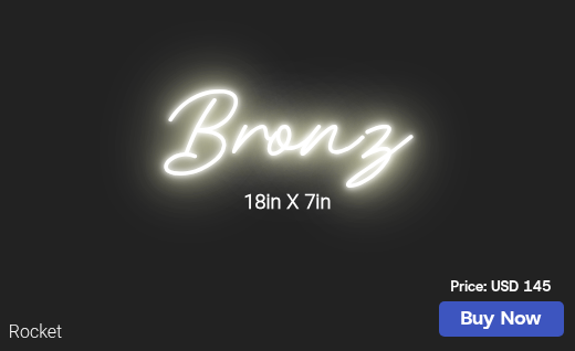 CUSTOM NEON SIGN FOR Bronzecreektans
