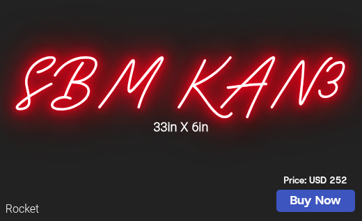 CUSTOM NEON SIGN FOR Christopherbowens754