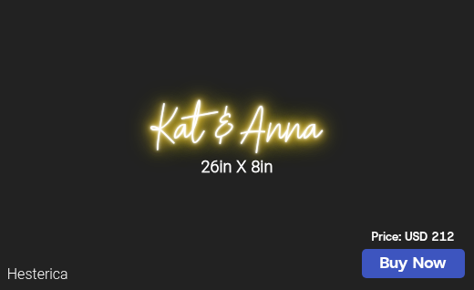CUSTOM NEON SIGN FOR Annania M17
