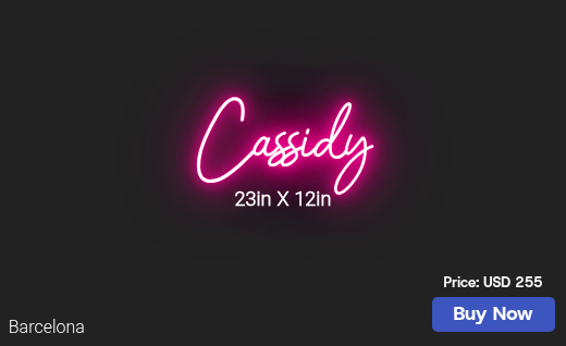 CUSTOM NEON SIGN FOR Ktarufelli