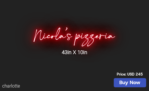 CUSTOM NEON SIGN FOR Ndicio
