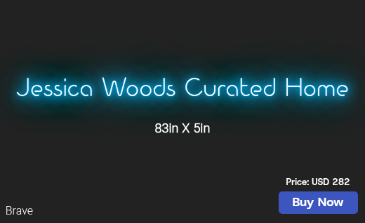 CUSTOM NEON SIGN FOR Jessicawoodsartist