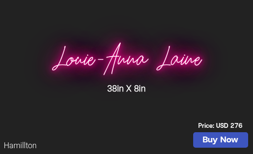 CUSTOM NEON SIGN FOR Melissadavis011378
