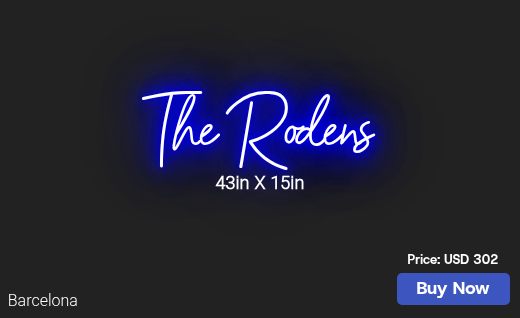 CUSTOM NEON SIGN FOR Gericlark