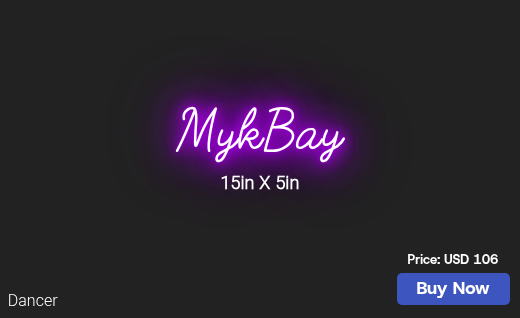 CUSTOM NEON SIGN FOR Vizionfolyfe