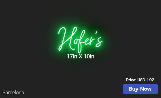 CUSTOM NEON SIGN FOR Larsonss24