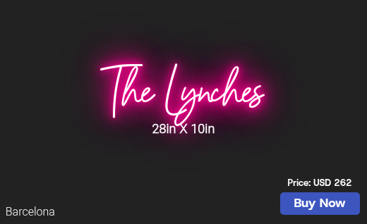 CUSTOM NEON SIGN FOR Lyfae580