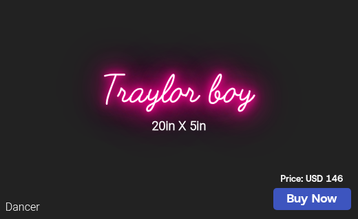 CUSTOM NEON SIGN FOR Terrancetraylor16