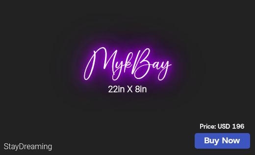 CUSTOM NEON SIGN FOR Vizionfolyfe
