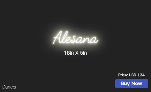 CUSTOM NEON SIGN FOR Kyraehaynes737
