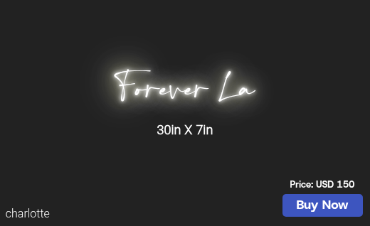 CUSTOM NEON SIGN FOR Larontea