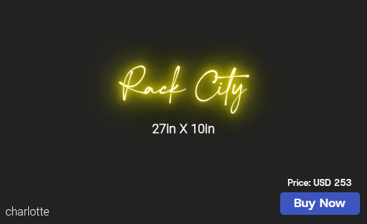 CUSTOM NEON SIGN FOR Benneterry