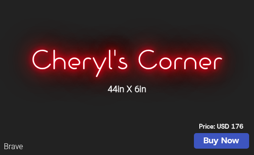 CUSTOM NEON SIGN FOR Battlecheryl9