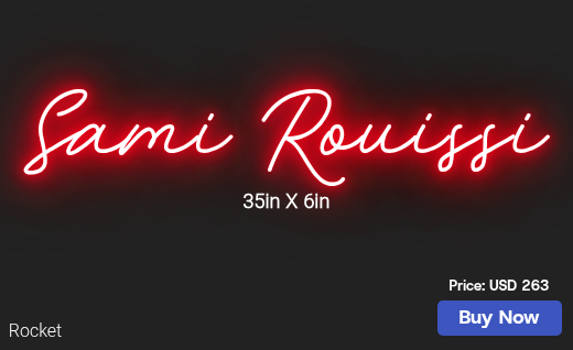 CUSTOM NEON SIGN FOR Smithnotes805