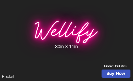 CUSTOM NEON SIGN FOR Wellifyhealth