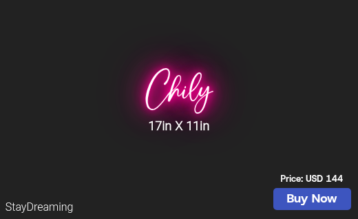 CUSTOM NEON SIGN FOR Chilymariner