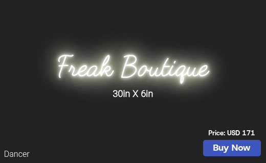 CUSTOM NEON SIGN FOR Ybtess