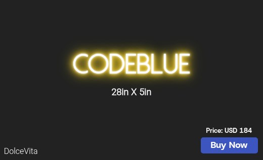 CUSTOM NEON SIGN FOR Codeblue