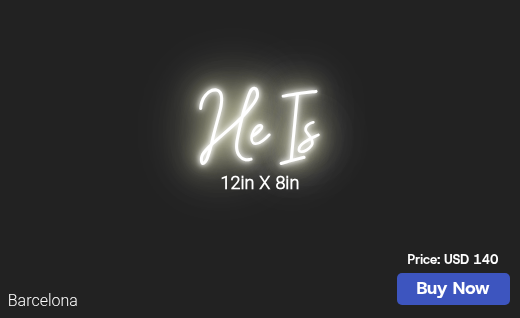 CUSTOM NEON SIGN FOR James