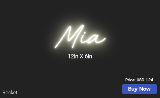 CUSTOM NEON SIGN FOR Christinamariefl