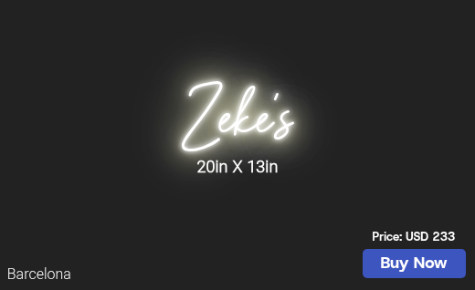 CUSTOM NEON SIGN FOR Selena Joy E