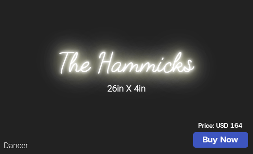 CUSTOM NEON SIGN FOR Ghammick96